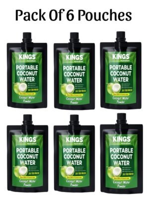 Kings Hydration Portable Coconut Water (Pack of 6)