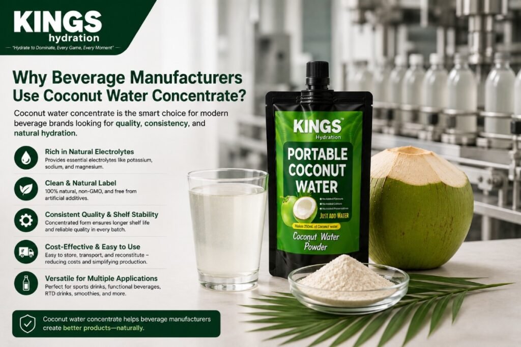 Why Beverage Manufacturers Use Coconut Water Concentrate