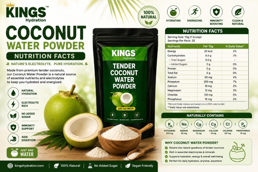 Coconut Water Powder Nutrition Facts