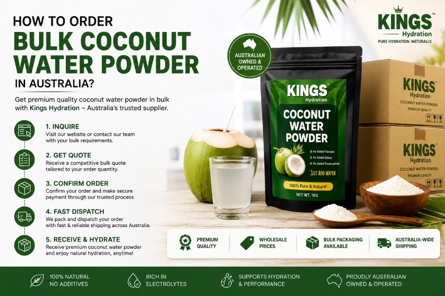How to Order Bulk Coconut Water Powder in Australia