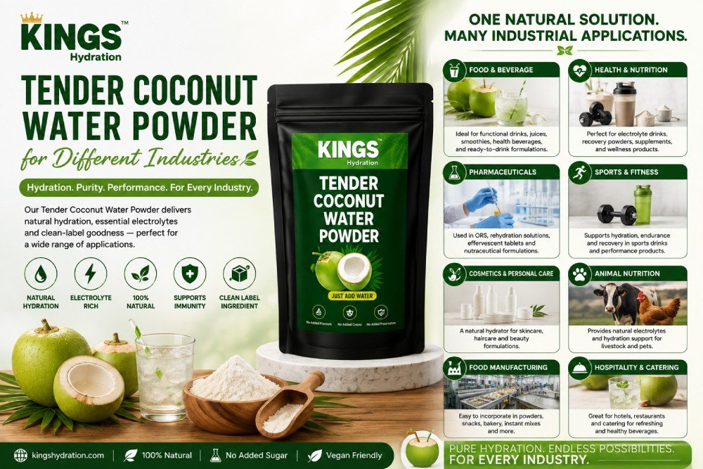 Tender Coconut Water Powder for Different Industries